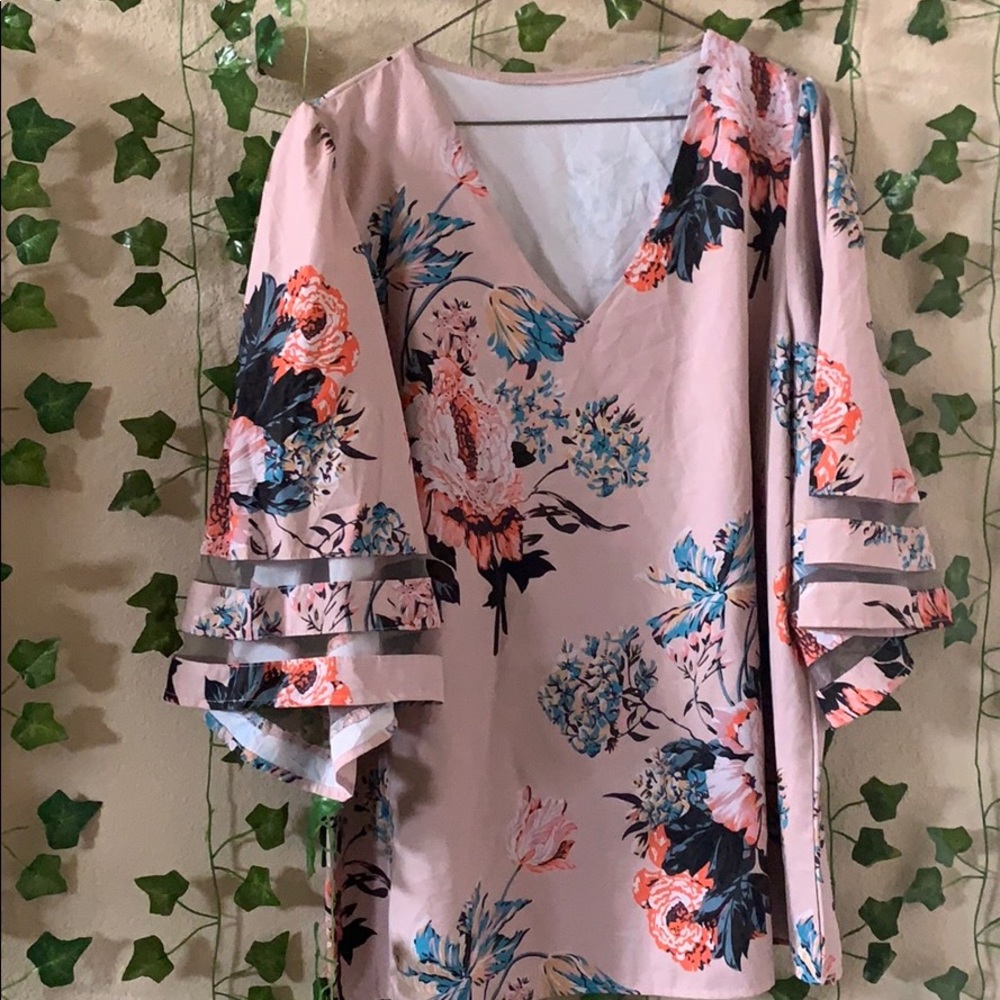 V-neck summer blouse